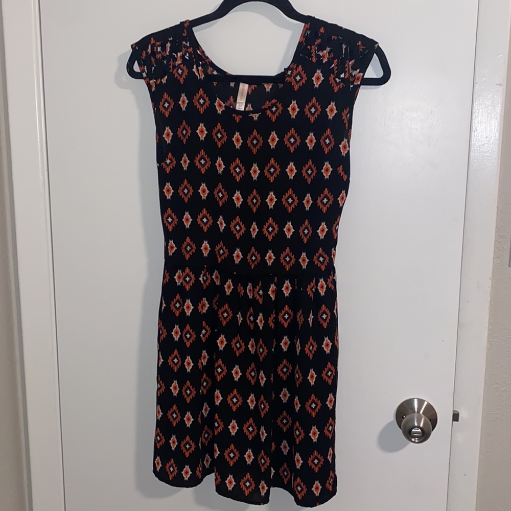 Black & Orange Summer Dress